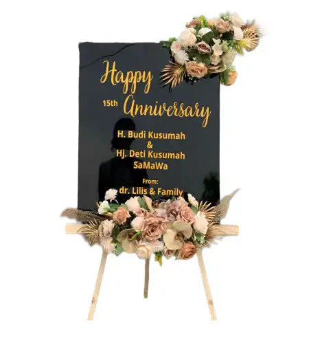 Papan Bunga Akrilik Karangwage